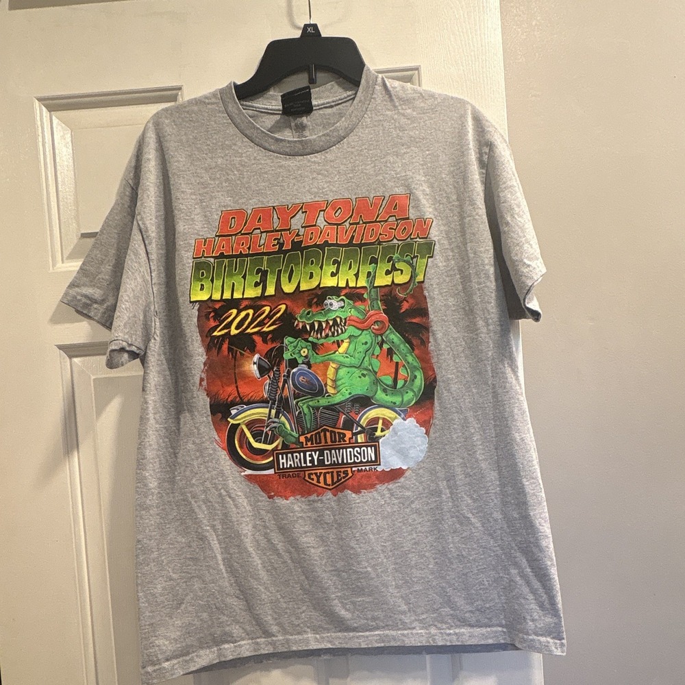 Harley-Davidson Daytona Biketoberfest 2022 Gray T-Shirt Size L